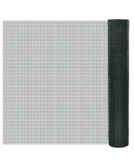 Grillage acier galvanisé et revêtement en PVC 10x1 m vert | Mobilier & Déco