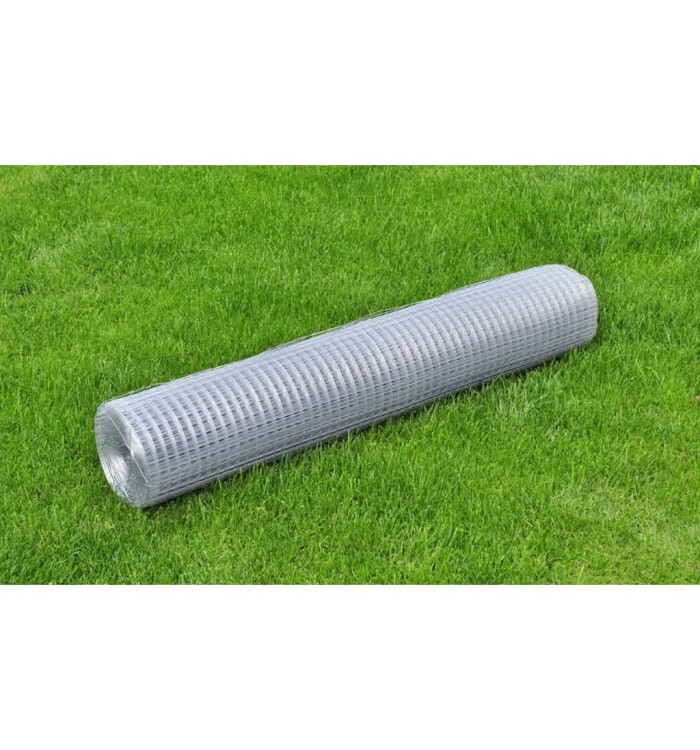 Grillage pour volière acier galvanisé 10x1 m argenté | Mobilier & Déco
