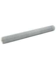 Grillage pour volière acier galvanisé 25x1,5 m argenté | Mobilier & Déco