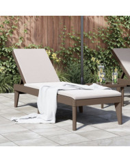 Chaise longue marron 186x60x29 cm PP | Mobilier & Déco
