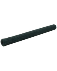 Grillage Acier avec revêtement en PVC 25x1,5 m Vert | Mobilier & Déco