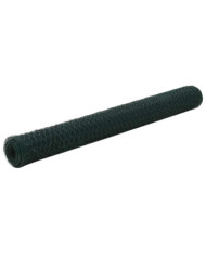 Grillage Acier avec revêtement en PVC 25x1,2 m Vert | Mobilier & Déco
