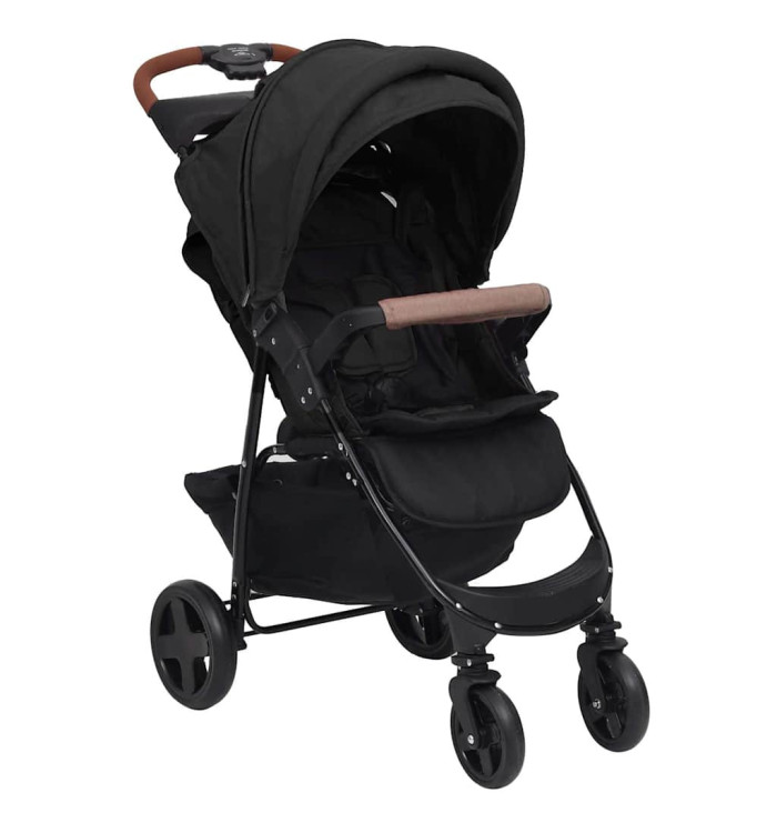 Poussette pour bébé 2-en-1 Anthracite Acier | Mobilier & Déco