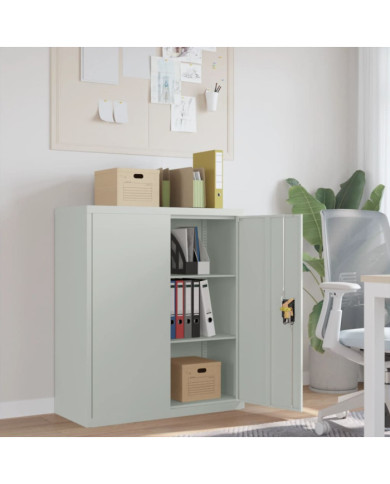 Classeur gris clair 90x40x105 cm acier | Mobilier & Déco