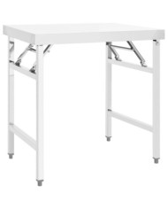 Table de travail pliable de cuisine 85x60x80cm Acier inoxydable | Mobilier & Déco