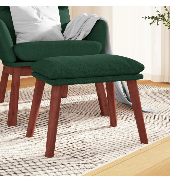 Repose-pied Vert foncé 45x29,5x35 cm Tissu | Mobilier & Déco