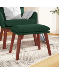 Repose-pied Vert foncé 45x29,5x35 cm Tissu | Mobilier & Déco