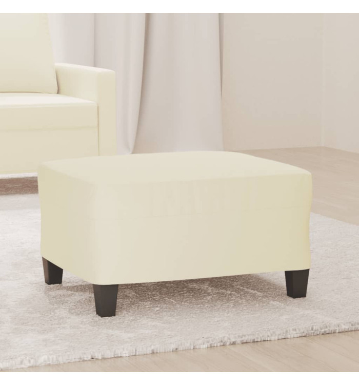 Repose-pied Crème 70x55x41 cm Similicuir | Mobilier & Déco