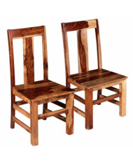 Chaises à manger lot de 2 bois massif | Mobilier & Déco