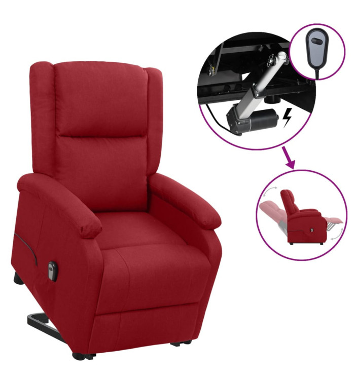 Fauteuil Rouge bordeaux Tissu | Mobilier & Déco