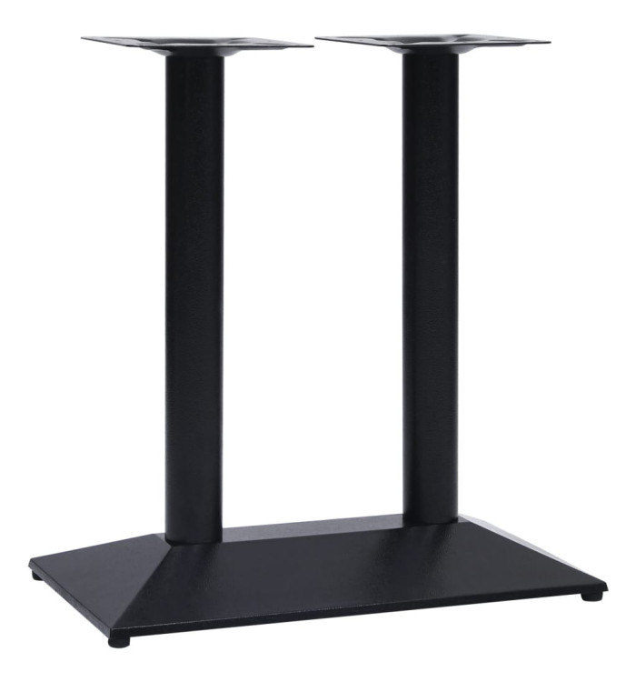 Pied de table de bistro noir 70x40x72 cm fonte | Mobilier & Déco