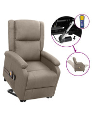 Fauteuil de massage Taupe Tissu | Mobilier & Déco