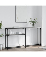Table console sonoma gris 145x22,5x75 cm bois d'ingénierie | Mobilier & Déco