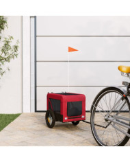 Remorque de vélo pour animaux de compagnie rouge et noir | Mobilier & Déco