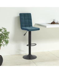 Tabouret de bar Bleu Velours | Mobilier & Déco