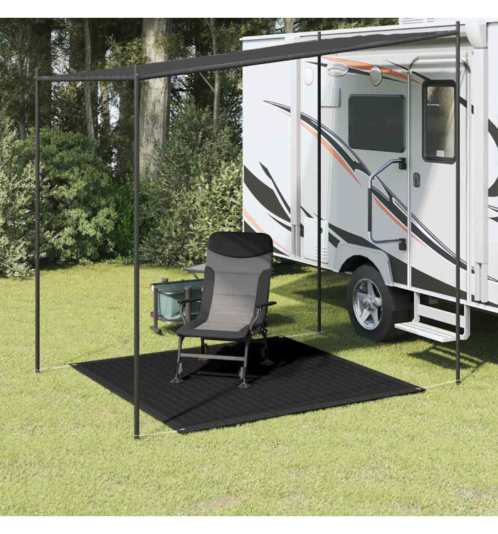 Tapis de tente 200x200 cm Noir | Mobilier & Déco