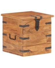 Coffre 40x40x40 cm Bois d'acacia solide | Mobilier & Déco