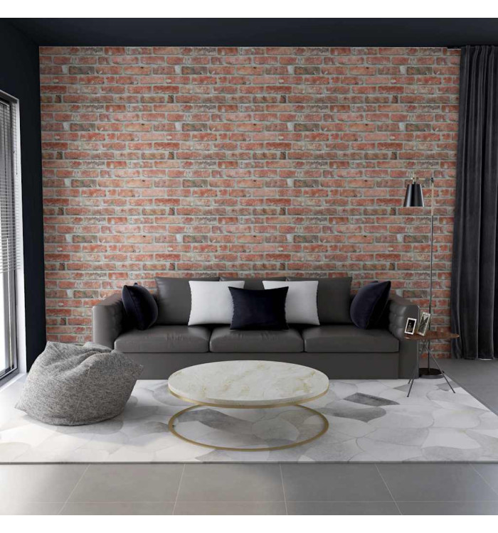 Panneaux muraux 3D avec design de brique rouge 10 pcs EPS | Mobilier & Déco