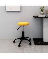Chaise pivotante de bureau Jaune moutarde Velours | Mobilier & Déco