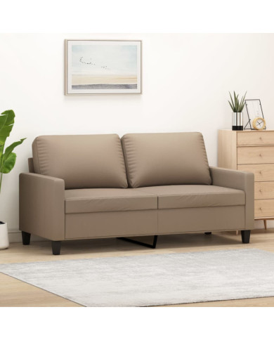 Canapé à 2 places Cappuccino 140 cm Similicuir | Mobilier & Déco