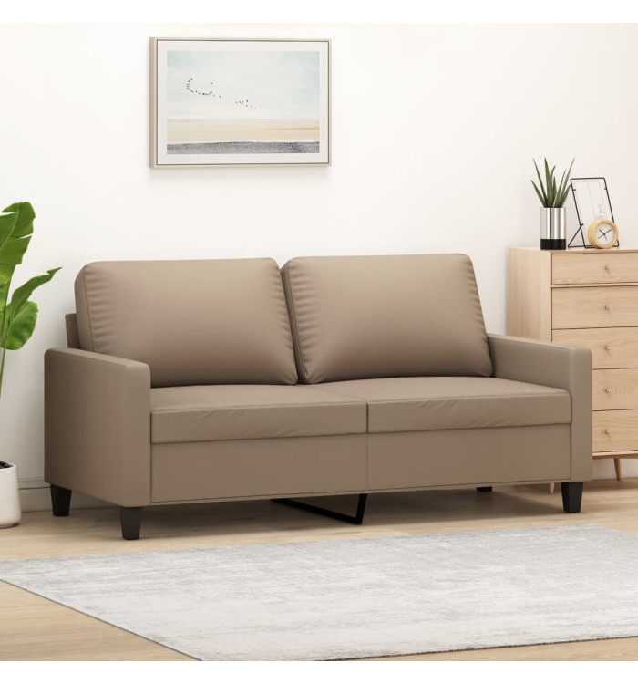 Canapé à 2 places Cappuccino 140 cm Similicuir | Mobilier & Déco
