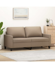 Canapé à 2 places Cappuccino 140 cm Similicuir | Mobilier & Déco