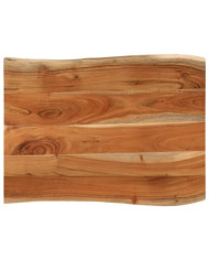 Dessus de table 80x60x3,8 cm rectangulaire bois massif d'acacia | Mobilier & Déco