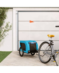 Remorque de vélo pour animaux de compagnie bleu et noir | Mobilier & Déco