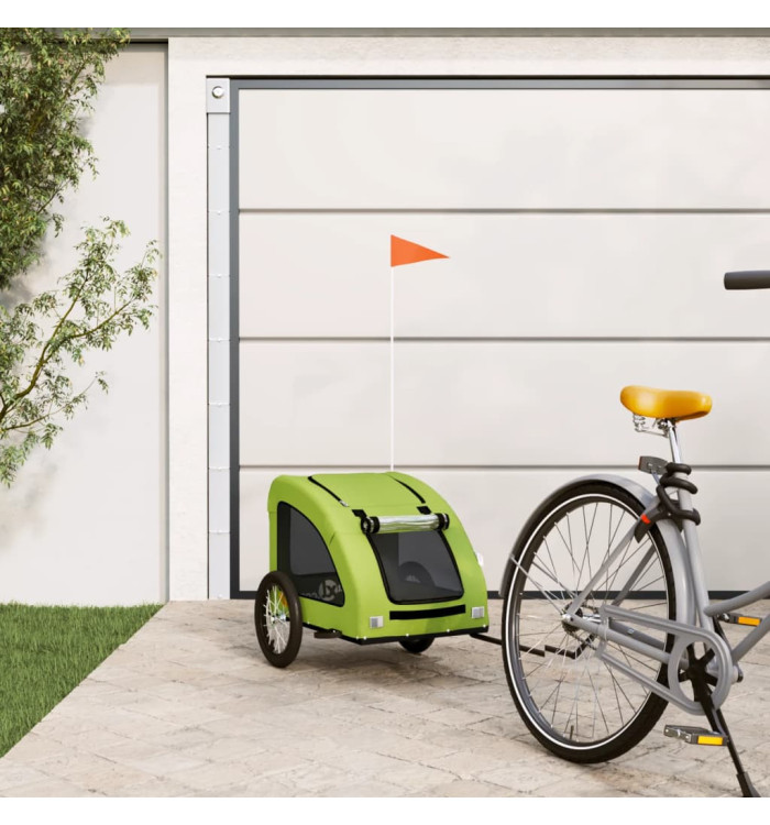 Remorque de vélo pour animaux de compagnie vert | Mobilier & Déco