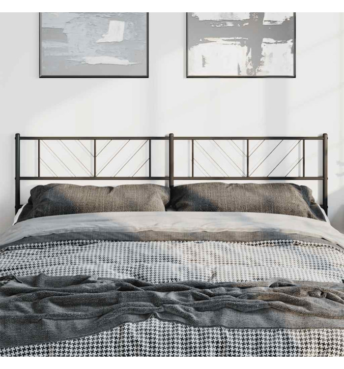Tête de lit métal noir 180 cm | Mobilier & Déco
