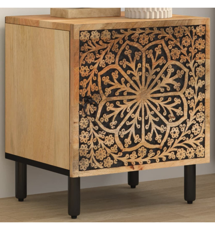 Table de chevet 40x33x46 cm Bois de manguier solide | Mobilier & Déco