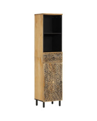 Armoire de salle de bain 38x33x160 cm bois massif de manguier | Mobilier & Déco