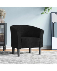 Chaise cabriolet noir tissu | Mobilier & Déco