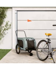 Remorque de vélo pour animaux de compagnie gris et noir | Mobilier & Déco