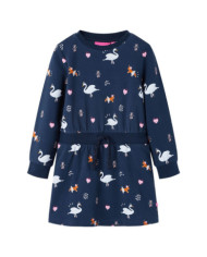 Robe pour enfants à manches longues bleu marine 116 | Mobilier & Déco