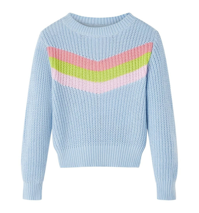 Pull-over tricoté pour enfants bleu 104 | Mobilier & Déco