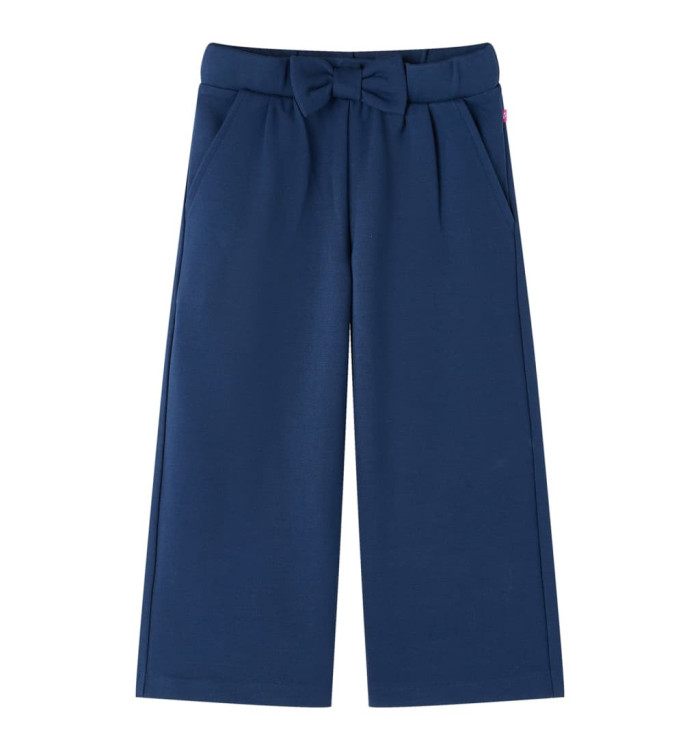 Pantalon à jambes larges pour enfants bleu marine 92 | Mobilier & Déco