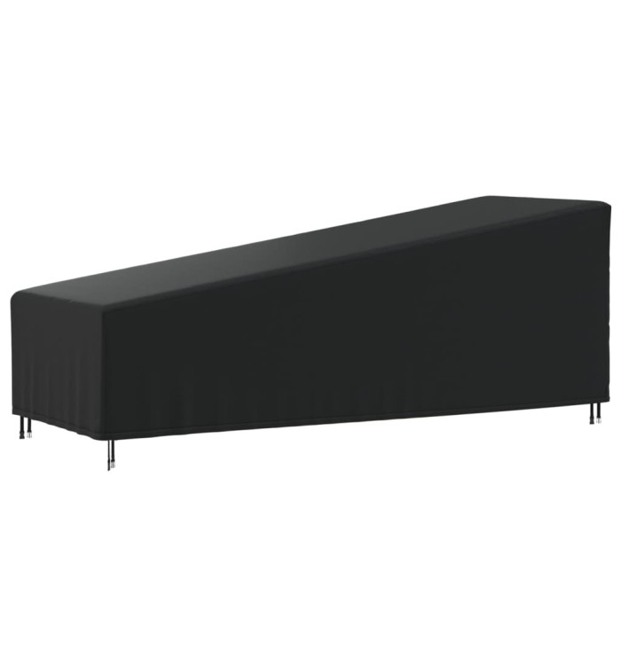 Housse de chaise longue noir 210x80x45/75 cm oxford 420D | Mobilier & Déco
