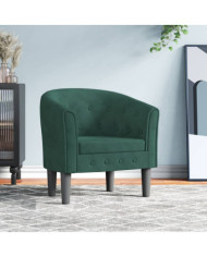 Chaise cabriolet de massage vert foncé velours | Mobilier & Déco