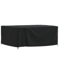 Housse de salon de jardin noir 200x165x80 cm oxford 420D | Mobilier & Déco