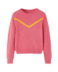 Pull-over tricoté pour enfants rose vieux 128 | Mobilier & Déco
