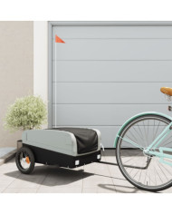 Remorque de vélo noir et gris 30 kg fer | Mobilier & Déco