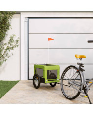 Remorque de vélo pour animaux de compagnie vert et noir | Mobilier & Déco