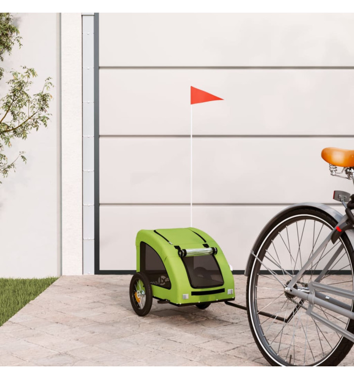 Remorque de vélo pour animaux de compagnie vert | Mobilier & Déco