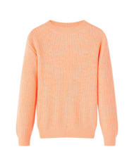 Pull-over tricoté pour enfants orange vif 140 | Mobilier & Déco