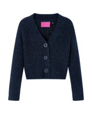 Cardigan tricoté pour enfants bleu marine 128 | Mobilier & Déco