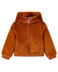 Veste à capuche pour enfants cognac 116 | Mobilier & Déco