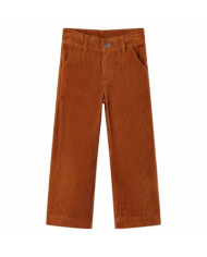 Pantalons pour enfants velours côtelé cognac 104 | Mobilier & Déco