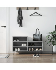 Armoire à chaussures Sonoma gris 102x36x60 cm Bois d'ingénierie | Mobilier & Déco