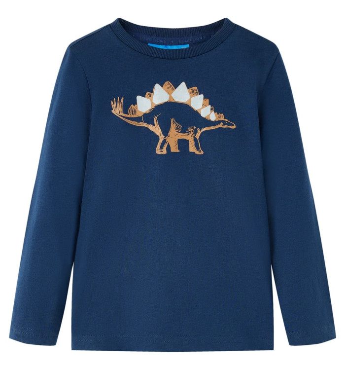 T-shirt enfants à manches longues bleu marine 92 | Mobilier & Déco
